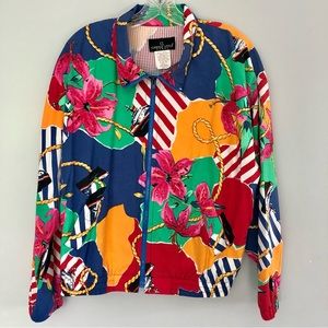 Vintage Carole Little Yacht Jacket M Cruise/ Resort Wear